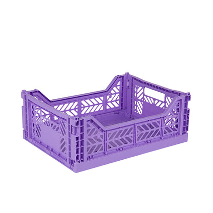Aykasa Midi Foldable Crate, Taro Milk Tea