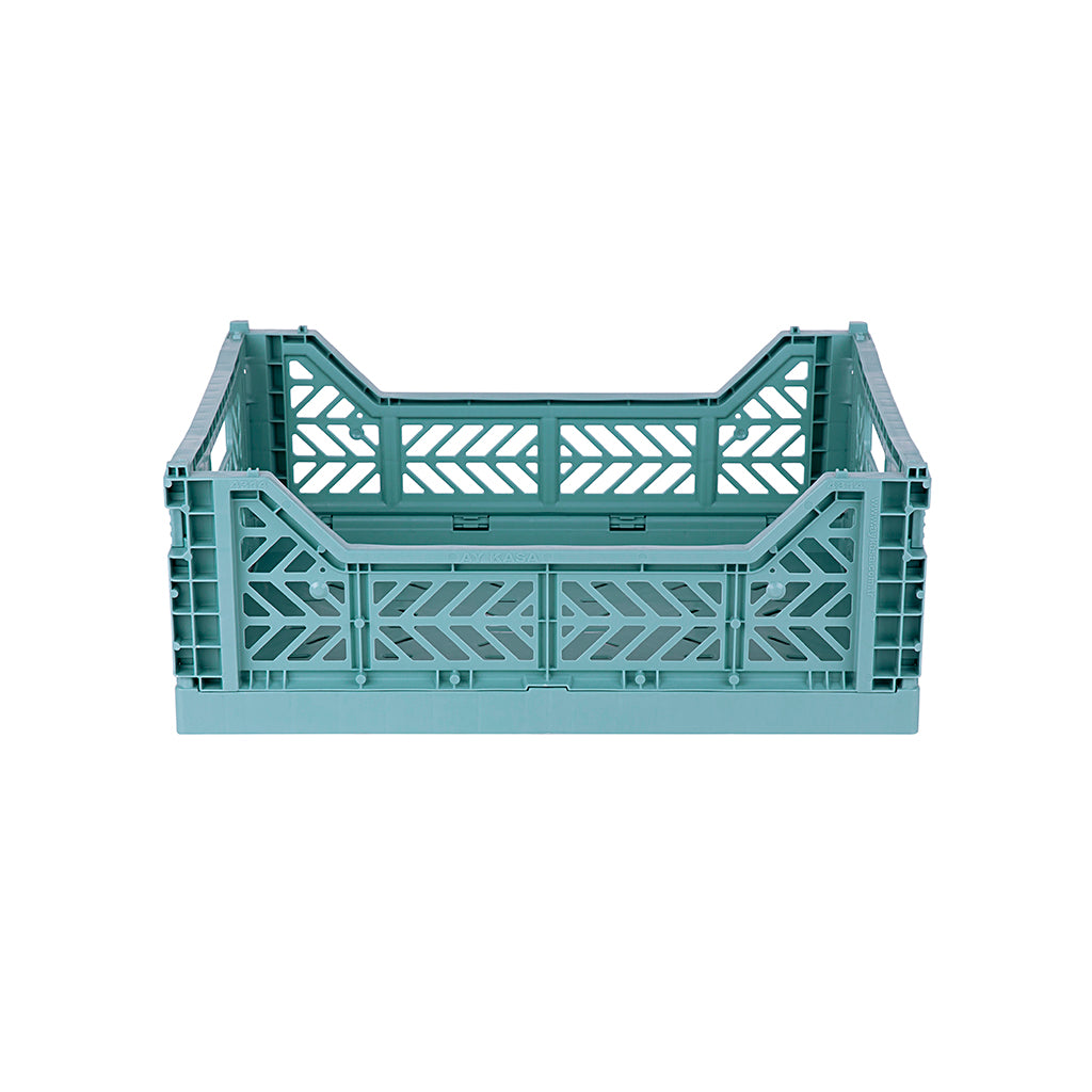 Aykasa Midi Folding Crate, Teal