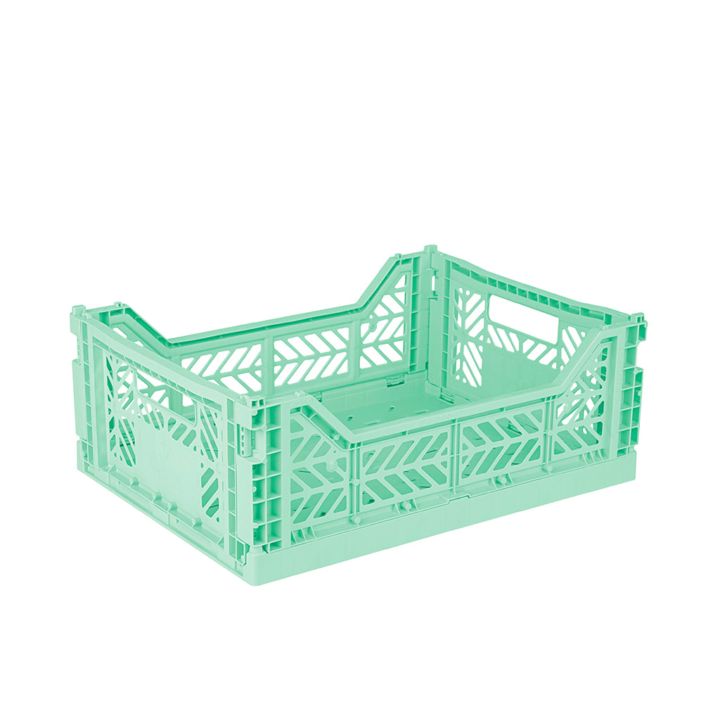 Aykasa Midi Folding Crate, Warm Mint