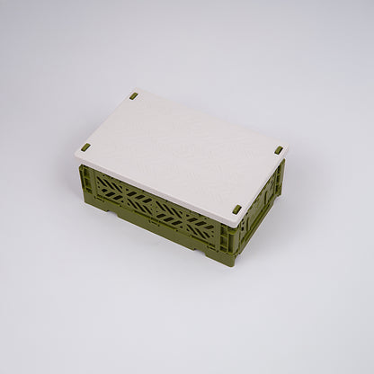 Aykasa Lid for Mini Folding Crate, Coconut Milk