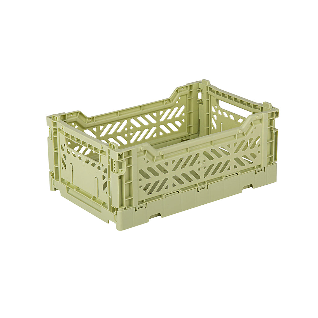 Aykasa Mini Folding Crate, Lime Cream