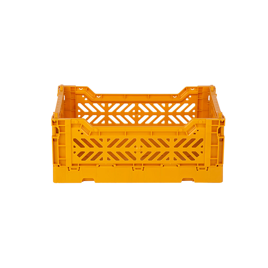 Aykasa Mini Folding Crate, Mustard
