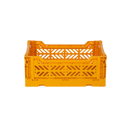 Aykasa Mini Folding Crate, Mustard