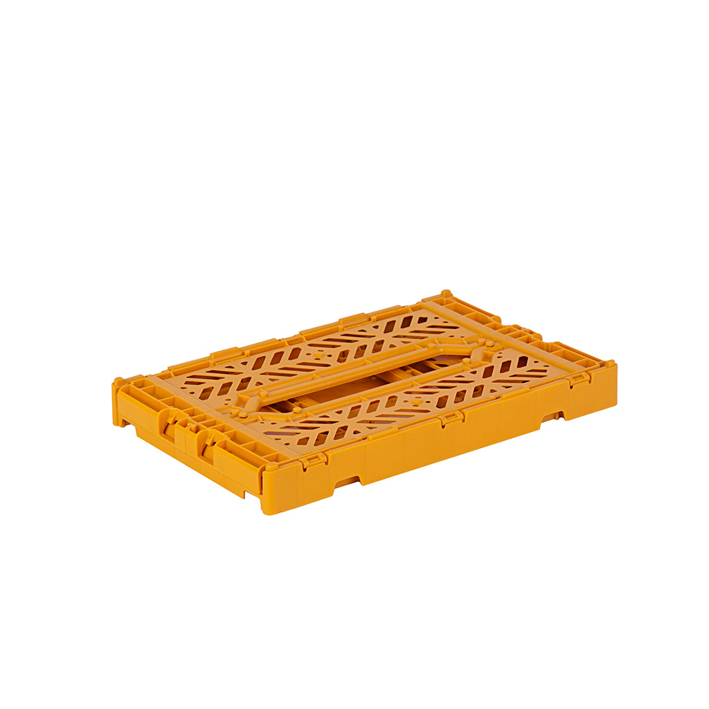 Aykasa Mini Folding Crate, Mustard
