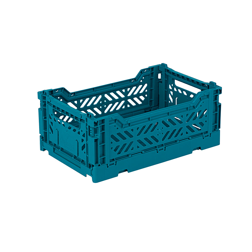 Aykasa Mini Folding Crate, Peacock Green