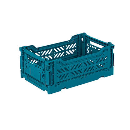 Aykasa Mini Folding Crate, Peacock Green