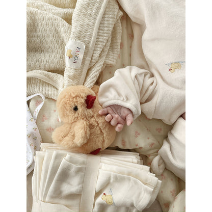 &quot;Fanga Fontana Baby Blanket, Venti Pointelle, GOTS - Antique White&quot;