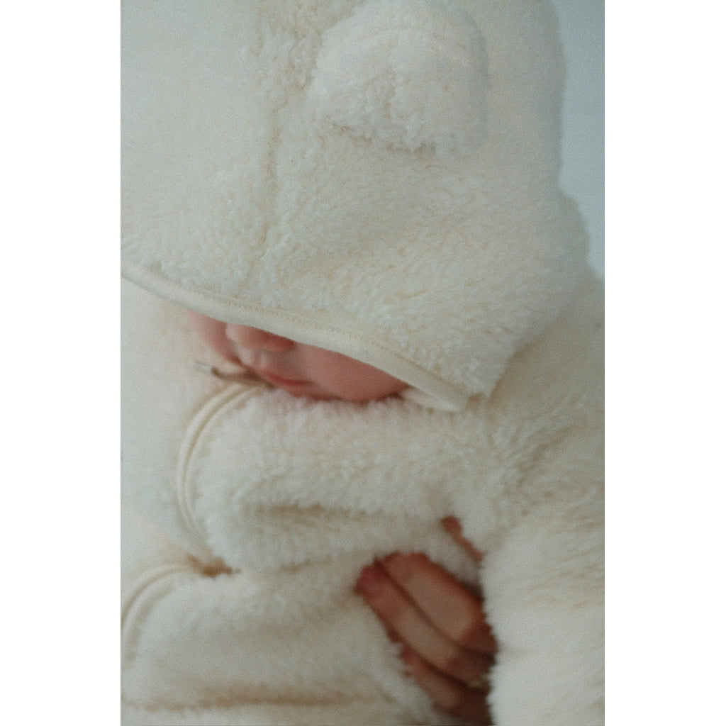 Fanga Fontana Picco Onesie, Antique White – Size 1–6 Months