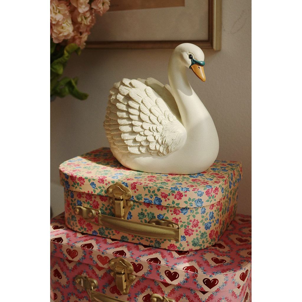 Konges Sløjd Polyresin Money Box, Swan