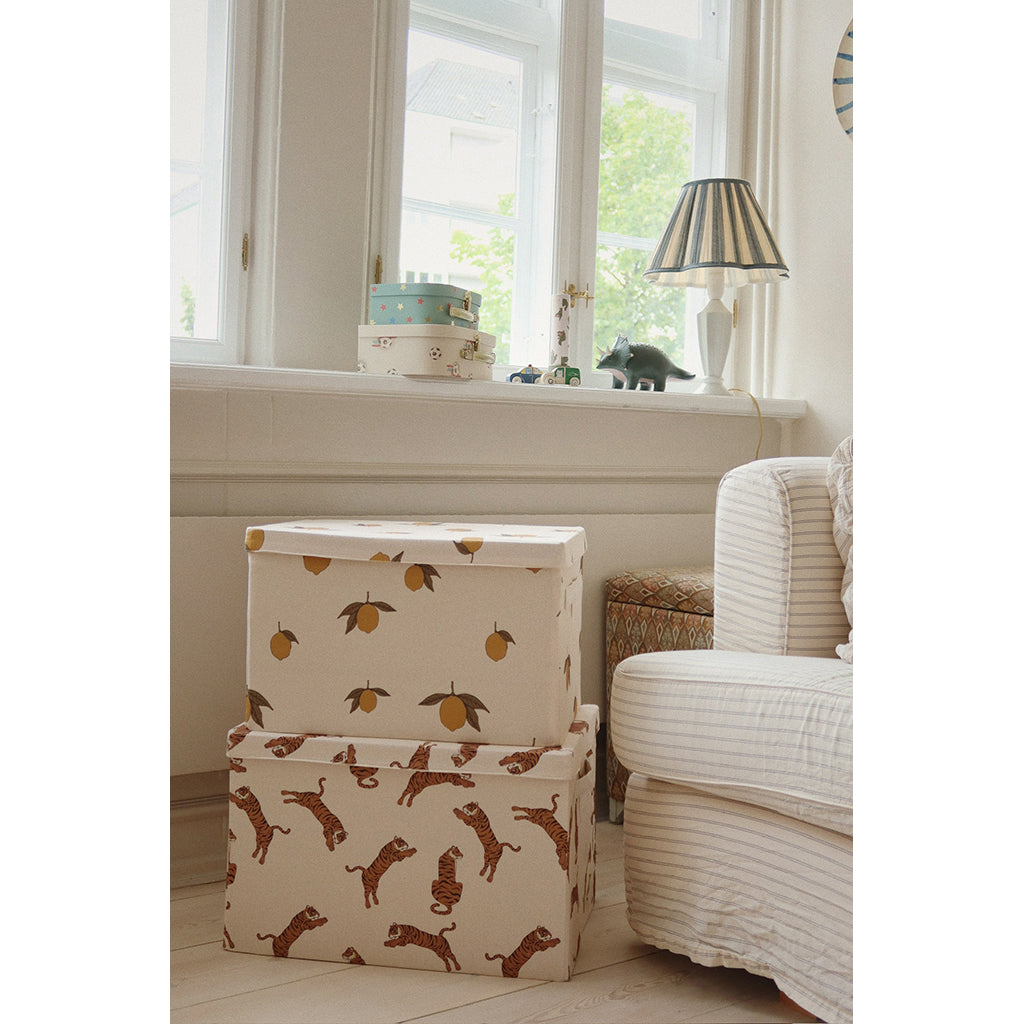 Konges Sløjd, Fabric Storage Box, Large - Tiger
