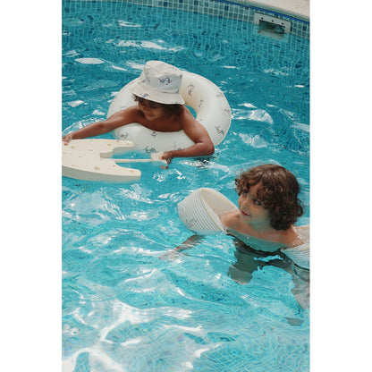 Konges Sløjd Swim Board and Water Pistol Combo, Float Boat Blaster - Lemon