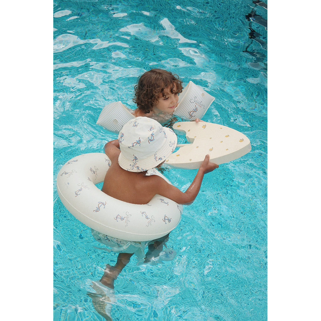 Konges Sløjd Swim Board and Water Pistol Combo, Float Boat Blaster - Lemon