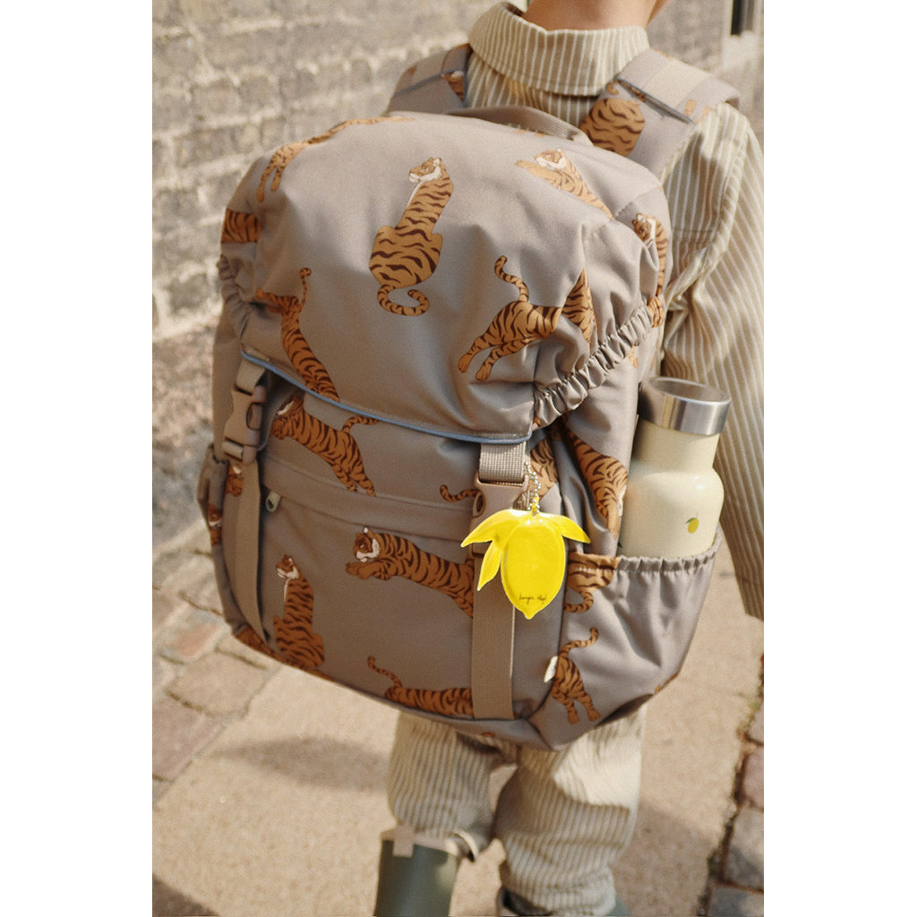 Konges Sløjd Clover School Backpack with Gym Bag and Rain Cover - Tiger Oak