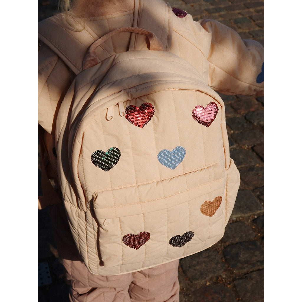 Konges Sløjd Juno Midi Backpack with Sequin Designs, Cameo Rose