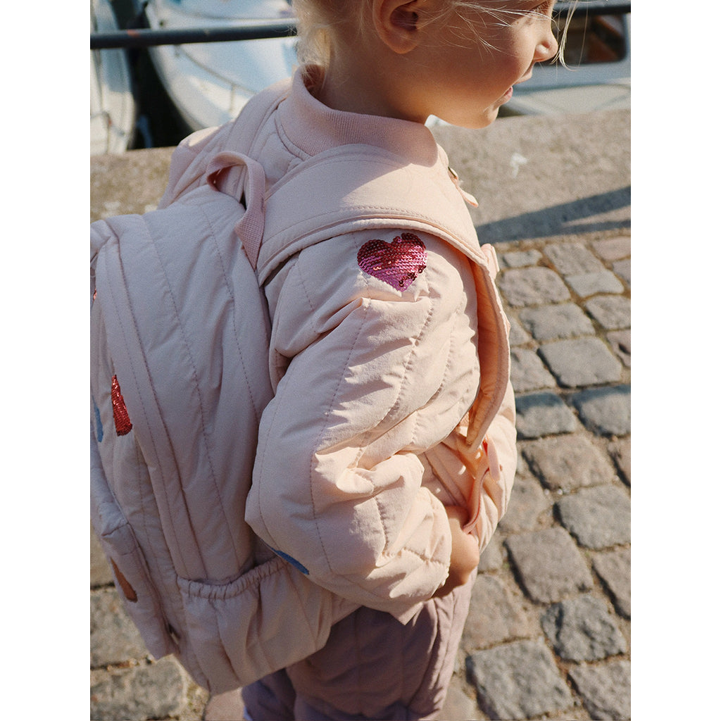 Konges Sløjd Juno Midi Backpack with Sequin Designs, Cameo Rose