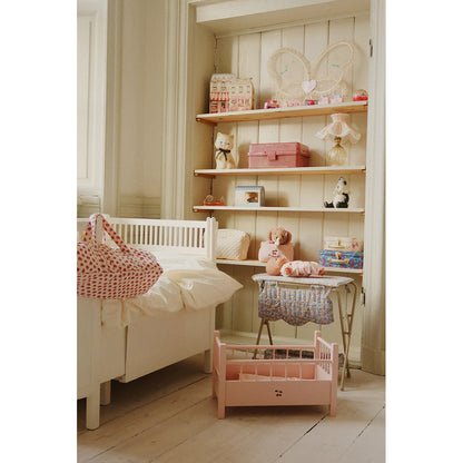 Konges Sløjd Wooden Doll Bed, Pink