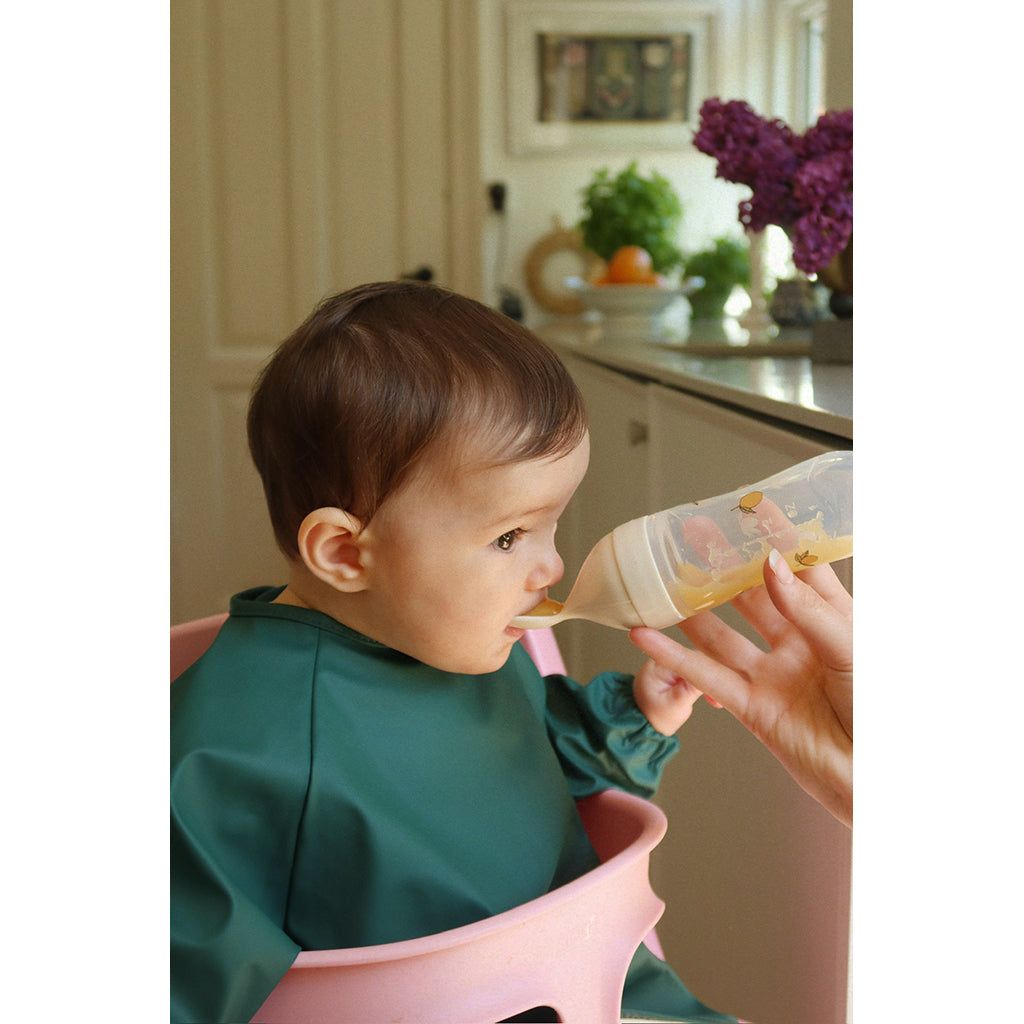 Konges Sløjd Dining Bib with Sleeves, 6 Months - 3 Years - Kubi/Rain Forest