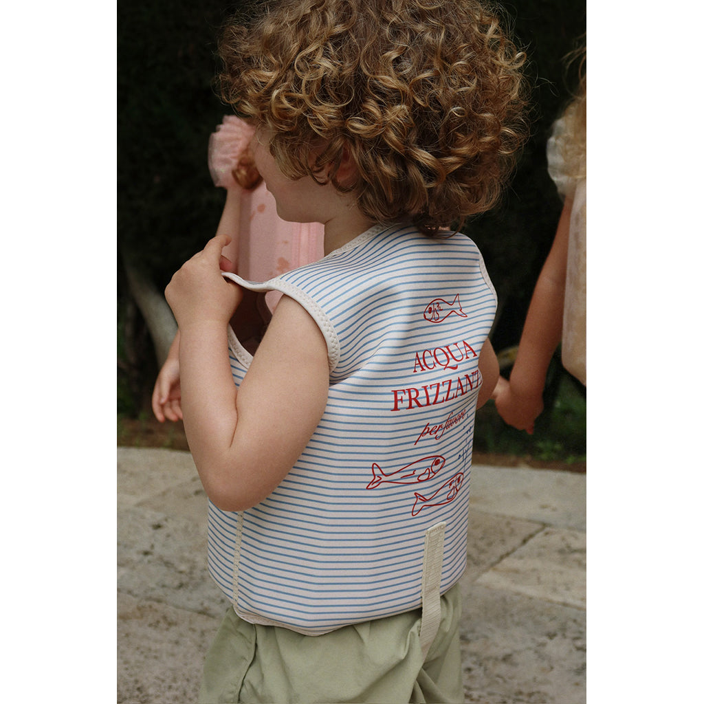 Konges Sløjd Ellis Swim Vest, Stripe Blue