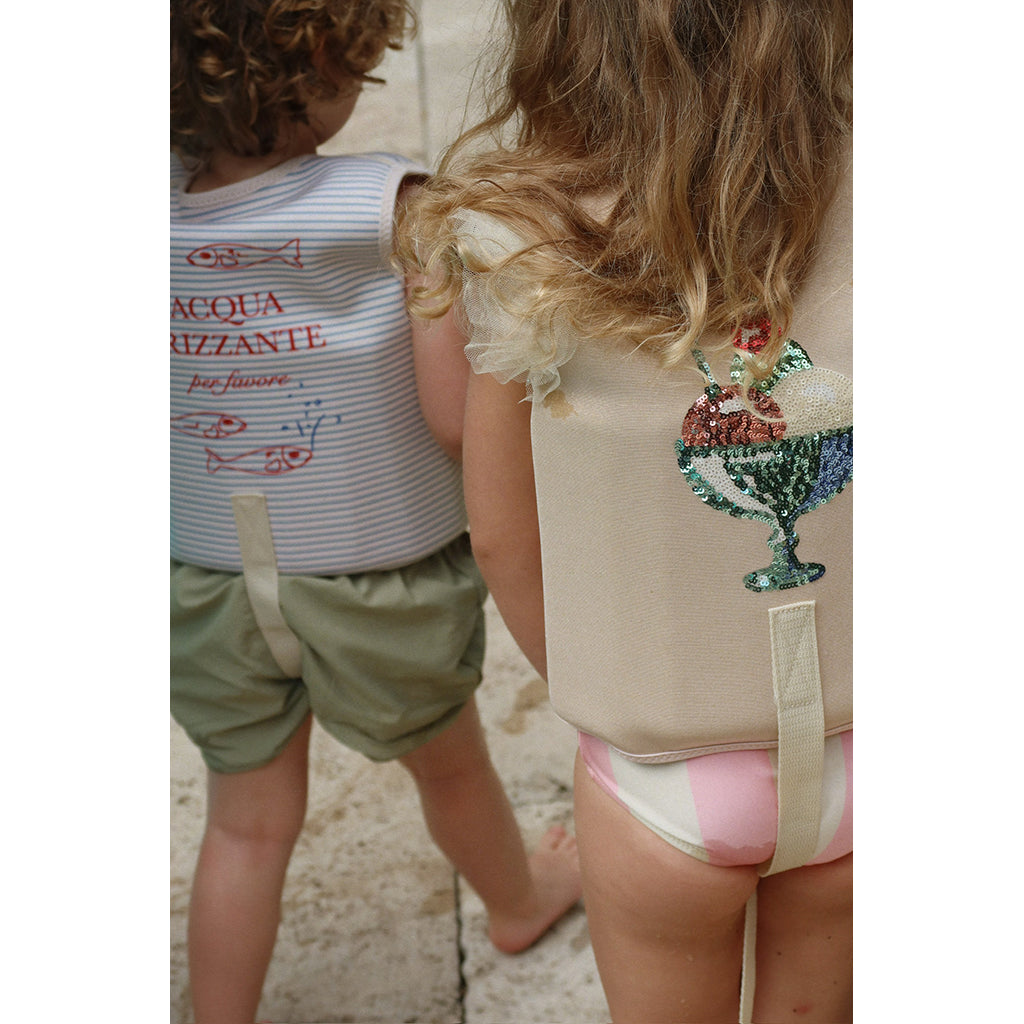 Konges Sløjd Ellis Swim Vest, Stripe Blue