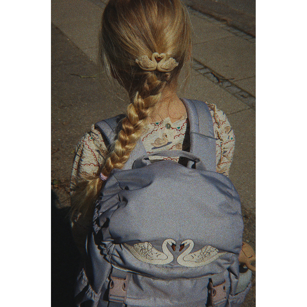 Konges Sløjd Clover School Backpack with Gym Bag and Rain Cover - Sleet