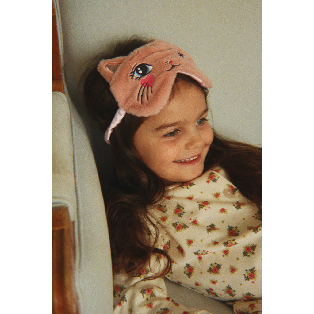 Konges Sløjd Sleep Mask, Cat - Rosa Pink