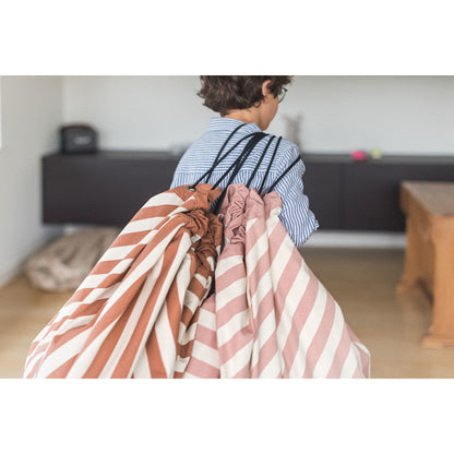 Play&amp;Go 2-in-1 Blanket, Stripes Pink