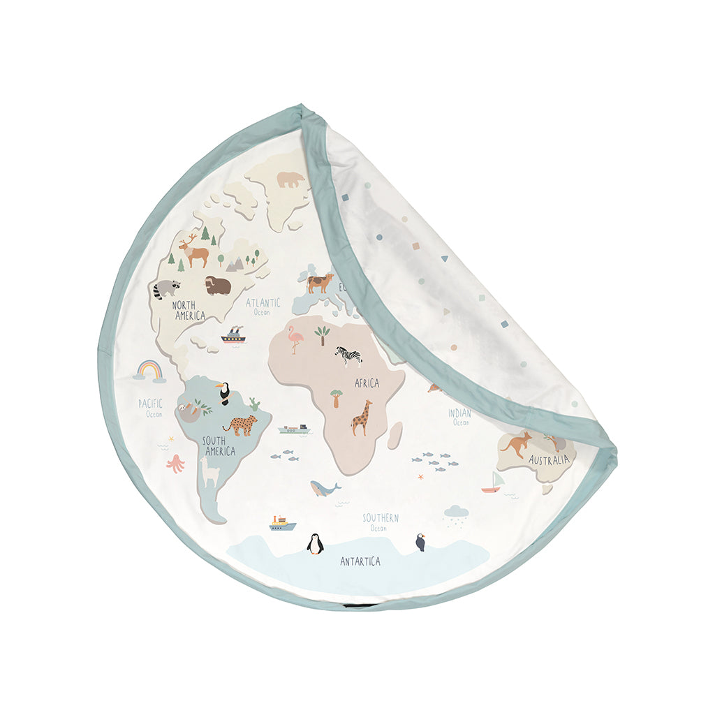 Play&amp;Go 2-in-1 Play Mat, World Map