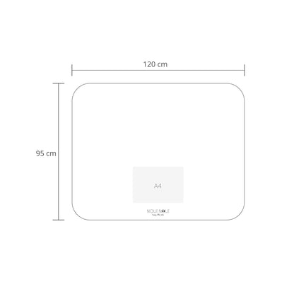 Noui Noui Floor Mat, Chair Mat – Grey Powder