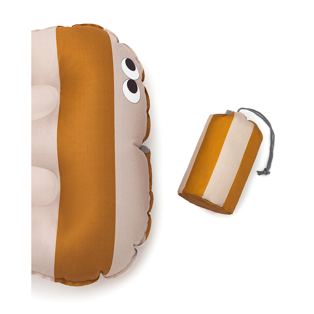 Noui Noui Have a Seat, Inflatable Seat Cushion for Kids - Stripes Nude/Mustard