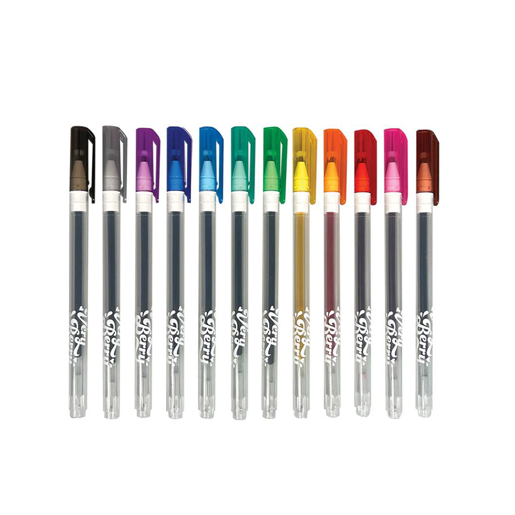 OOLY - Scented Gel Pens Set of 12 - Very Berry Strawberry
