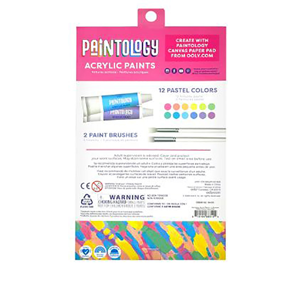 Ooly Acrylic Paint Set with 12 Pastel Colors