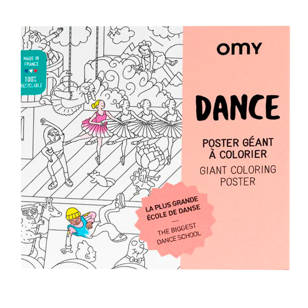 Omy Large Coloring Poster, Dance