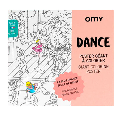 Omy Large Coloring Poster, Dance