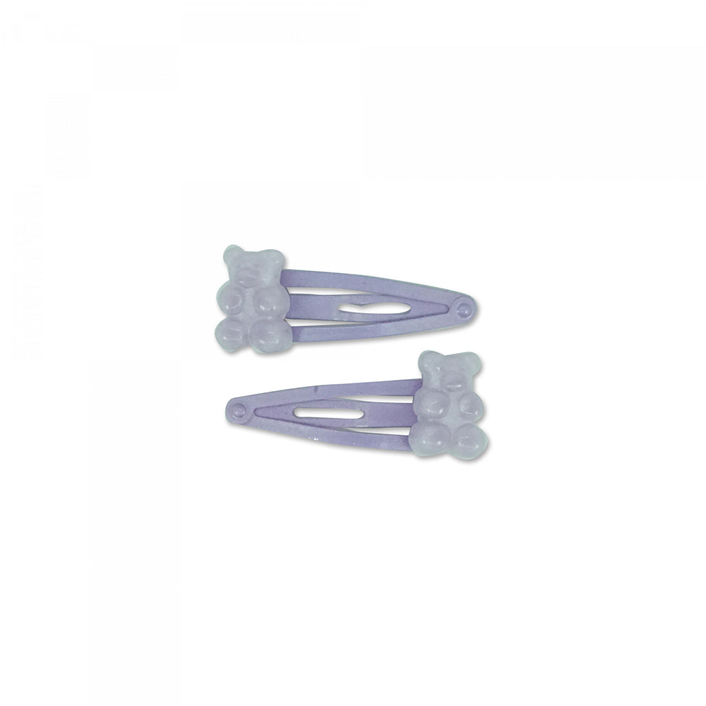 Milk x Soda Candy Bear Hair Clips, Purple