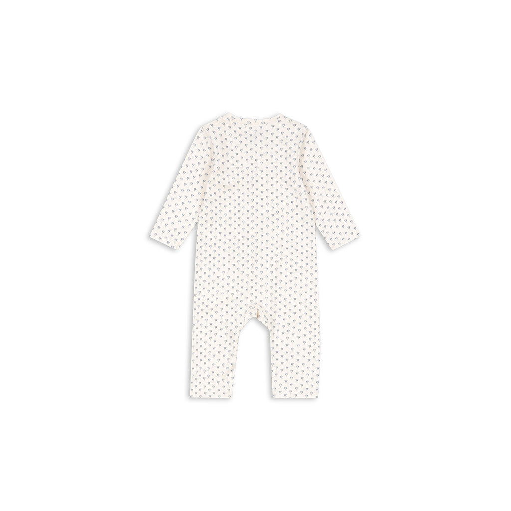 Fanga Fontana Bello bodystocking with long sleeves, Punto blue – size 1–6 months