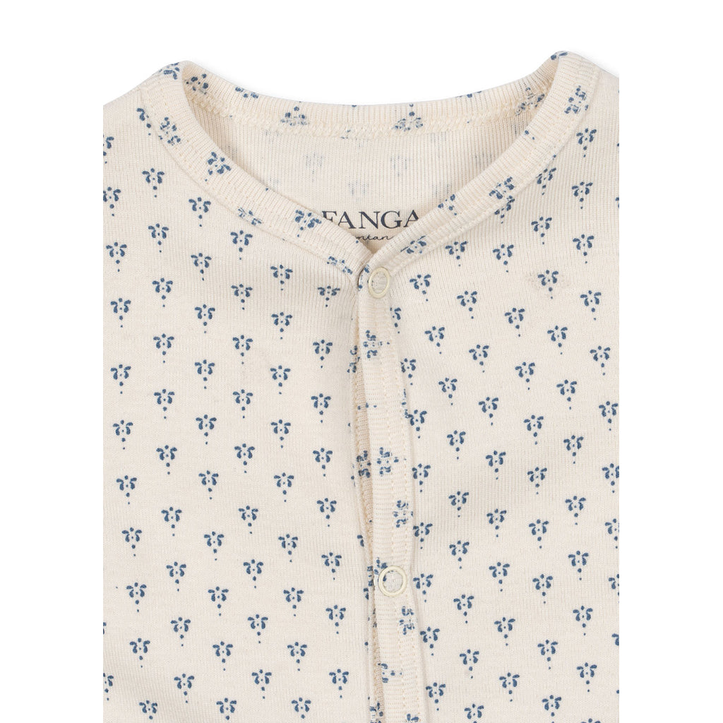 Fanga Fontana Bello bodystocking with long sleeves, Punto blue – size 1–6 months