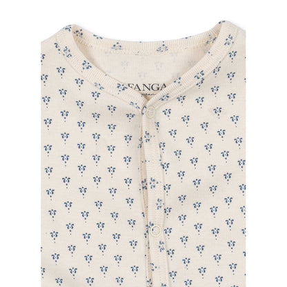 Fanga Fontana Bello bodystocking with long sleeves, Punto blue – size 1–6 months