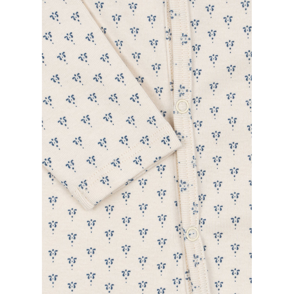 Fanga Fontana Bello bodystocking with long sleeves, Punto blue – size 1–6 months