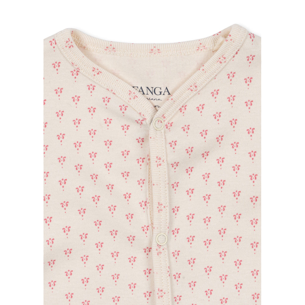 Fanga Fontana Bello bodystocking with long sleeves, Punto rosa – size 1–6 months