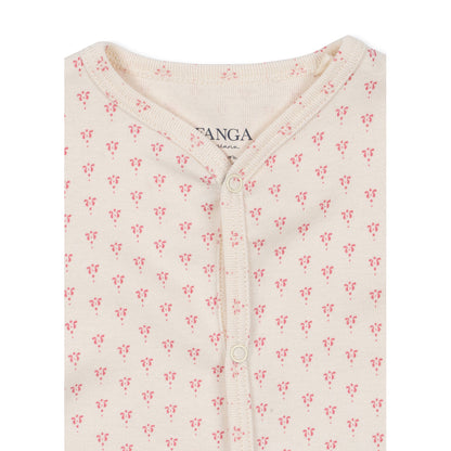 Fanga Fontana Bello bodystocking with long sleeves, Punto rosa – size 1–6 months