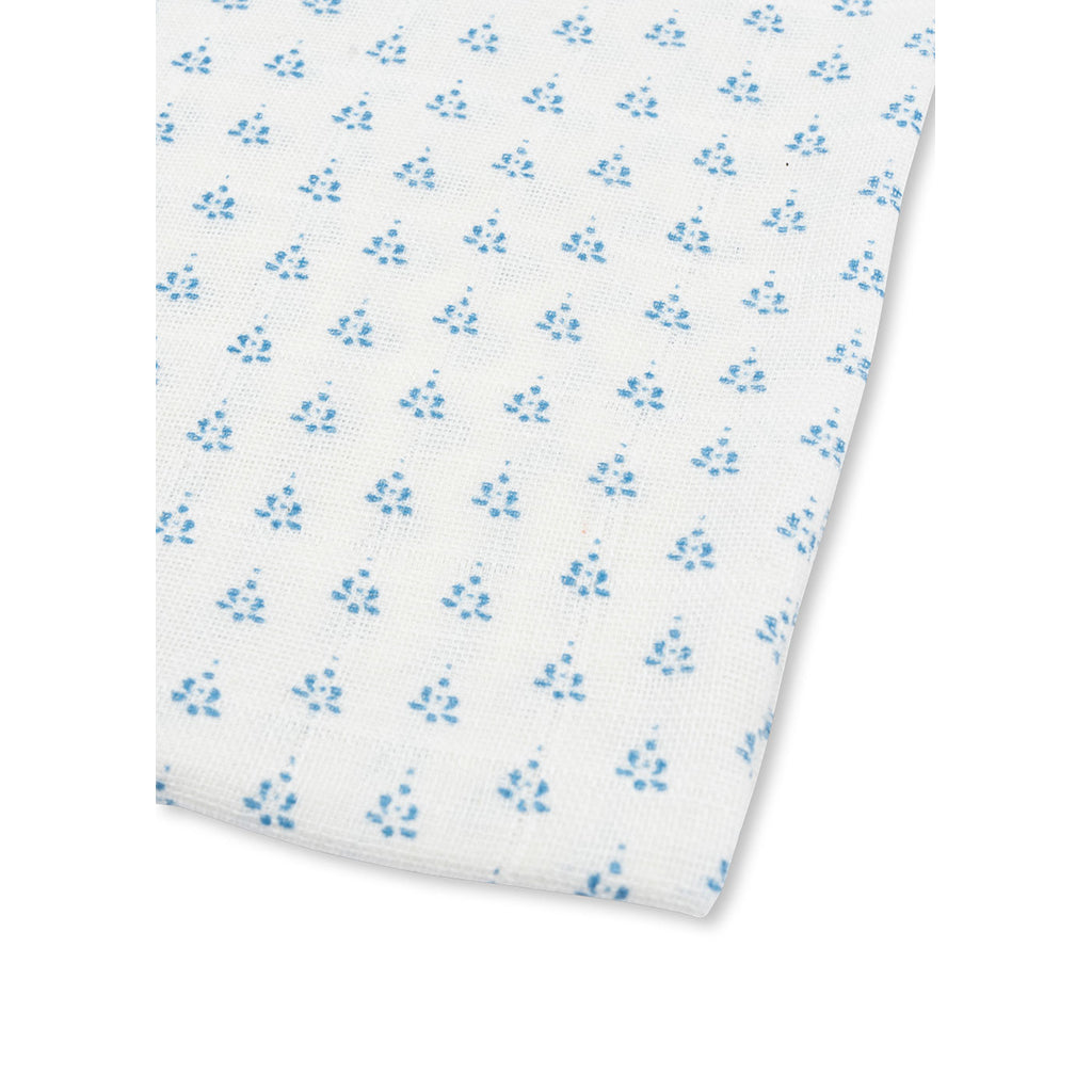 Fanga Fontana Bellini Muslin Cloth, Organic, 3-Pack - Punto Blue