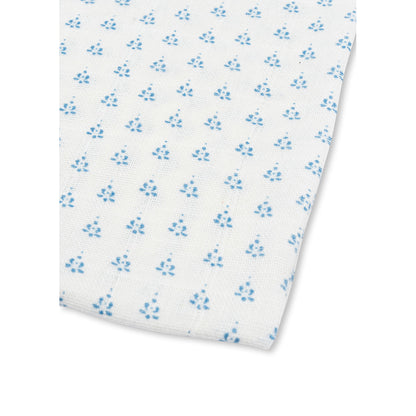 Fanga Fontana Bellini Muslin Cloth, Organic, 3-Pack - Punto Blue