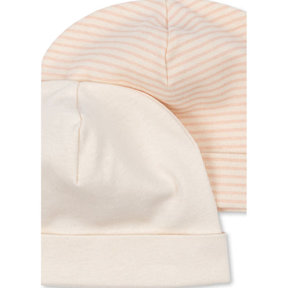 Fanga Fontana Fio Stripe Baby Hat, Blush Mix, 2-Pack - Size 0 - 9 Months