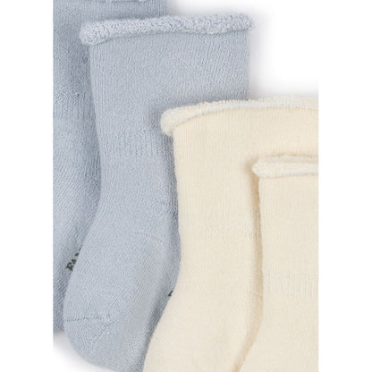 Fanga Fontana Vicino Baby Socks, 2-Pack – Gray Dawn – Sizes 15–21