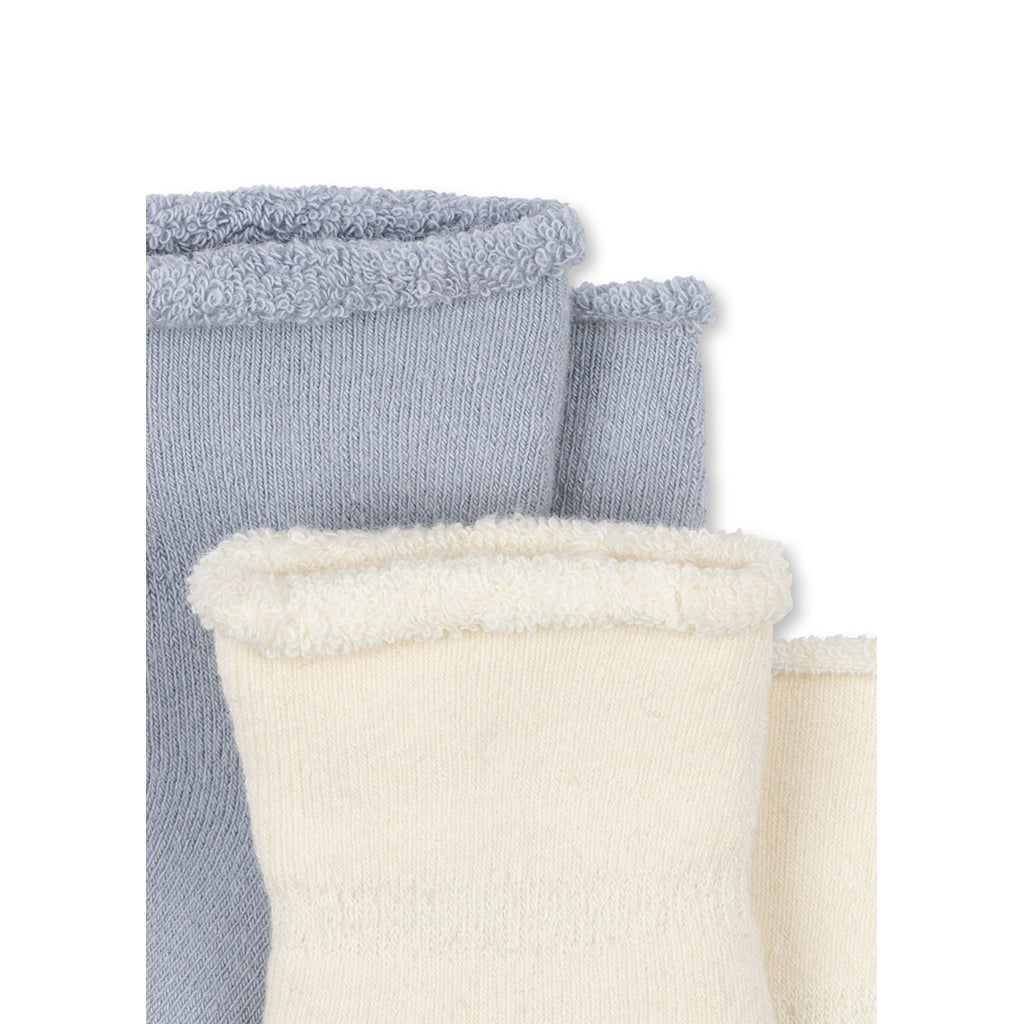 Fanga Fontana Vicino Baby Socks, 2-Pack – Gray Dawn – Sizes 15–21