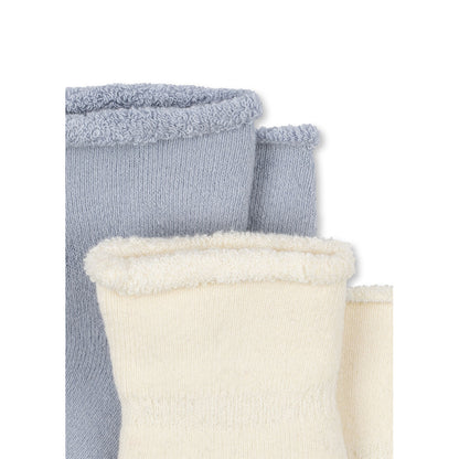 Fanga Fontana Vicino Baby Socks, 2-Pack – Gray Dawn – Sizes 15–21