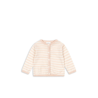 Fanga Fontana Venti baby cardigan, økologisk, Cameo rose  - str. 1 - 9 mdr.