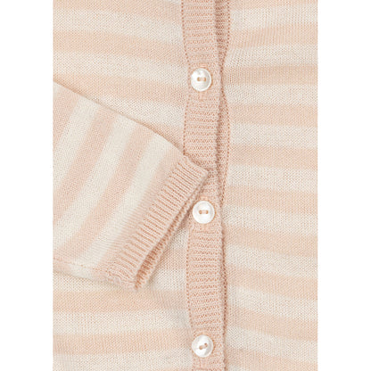 Fanga Fontana Venti Baby Cardigan, Organic, Cameo Rose - Size 1-9 Months