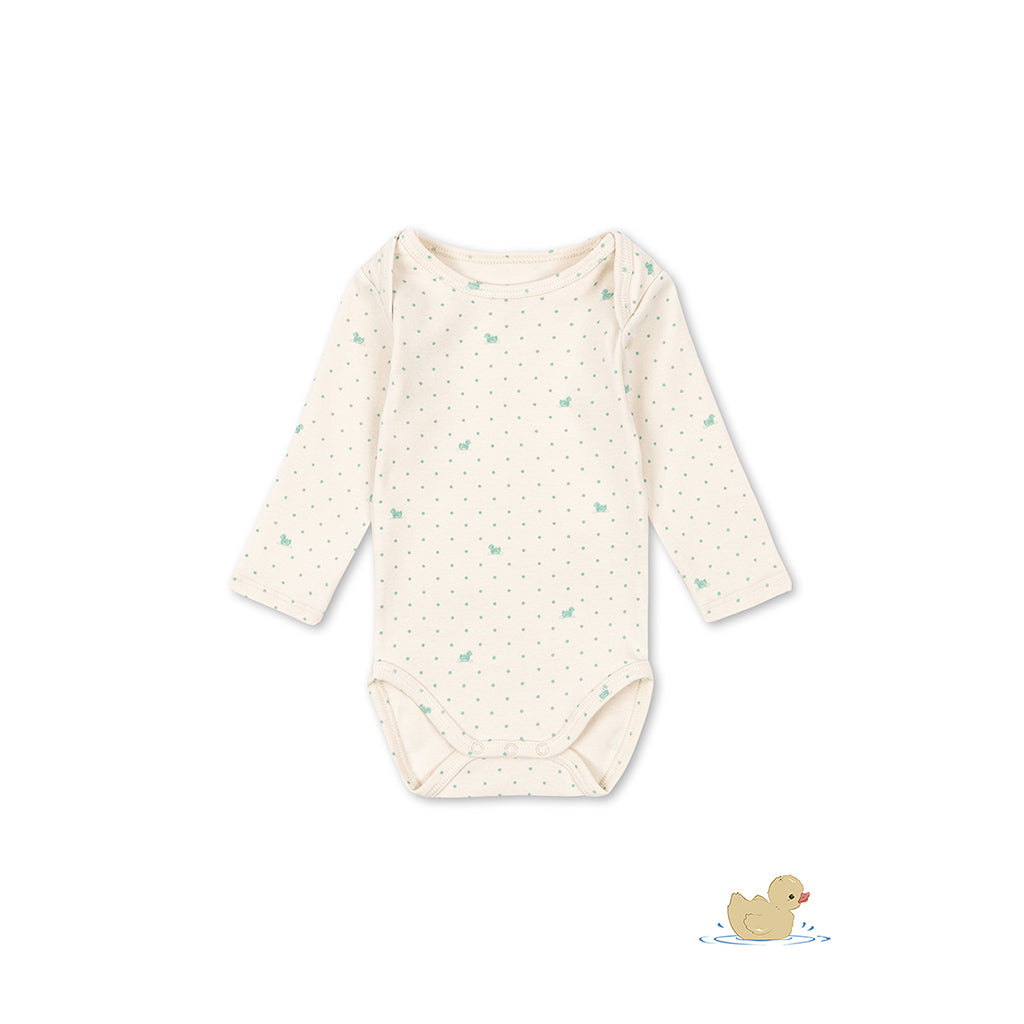Fanga Fontana Bello Long-Sleeve Bodysuit, Lago Verde - Size 1 - 9 Months