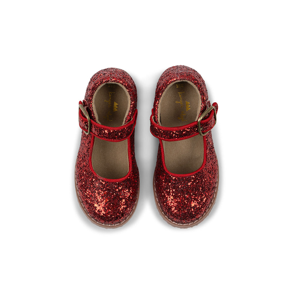 Konges Sløjd Glitter Fairy Costume, Ma Grande Cerise, Cape and Shoes - Shoe Size 23-30